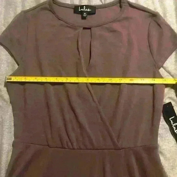 Lulus Medium Darlene Dusty Purple Skater Dress NWT - Picture 3 of 8